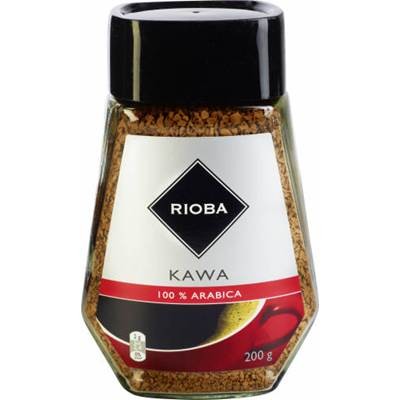 Rioba Kawa natürlicher gefriergetrockneter Instantkaffee 100% Arabica 200 g