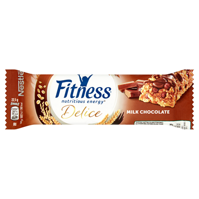 Nestlé Fitness Delice Milchschokolade Cerealien Riegel 22,5 g