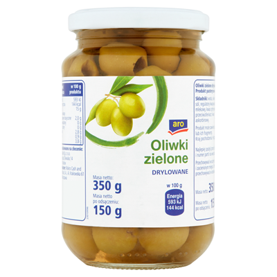 Grüne Oliven entkernen 350 g