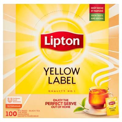 Lipton Yellow Label Schwarzer Tee 180 g (100 Beutel)