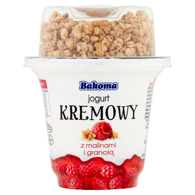 Bakoma Sahne-Joghurt mit Himbeeren und Müsli 230 g