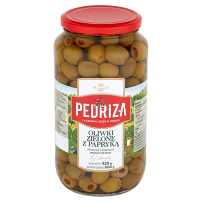 La Pedriza Gruene Oliven mit Paprika 935 g