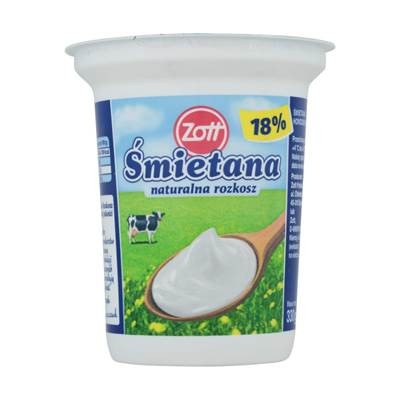 Zott Cream Naturgenuss 18% 330 G