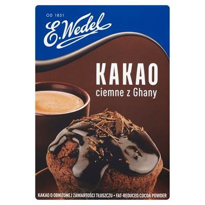 E. Wedel Kakao dunkel auis Ghana 80 g